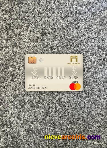 Dominican Republic Central bank master debit card photolook